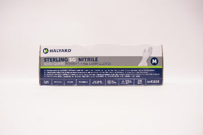 Halyard 41659 Sterling SG Nitrile Sensi-Guard Exam Gloves, M - Box of 250
